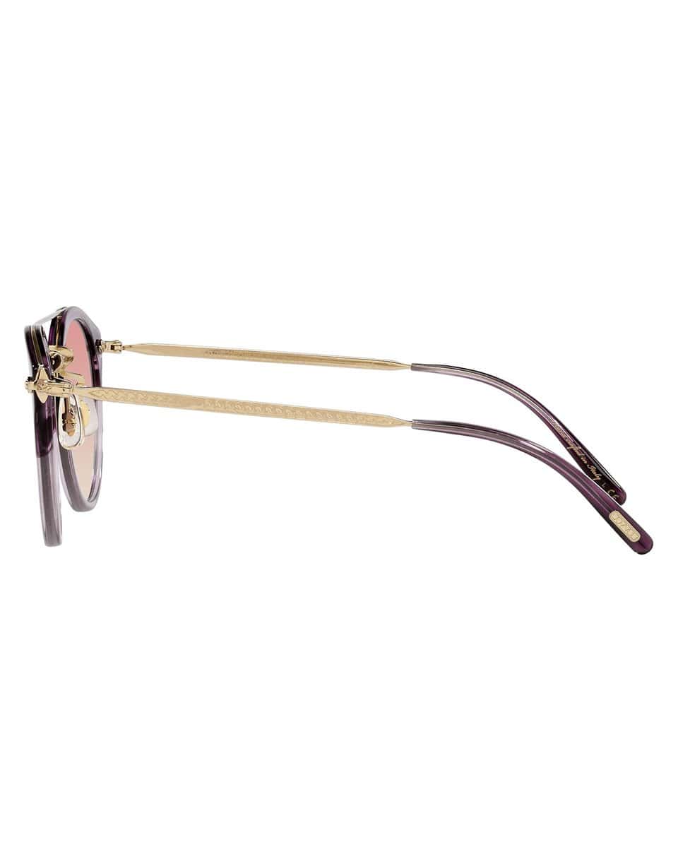 OLIVER PEOPLES-Remick 50 Mirrored Sunglasses-GLD/PINK