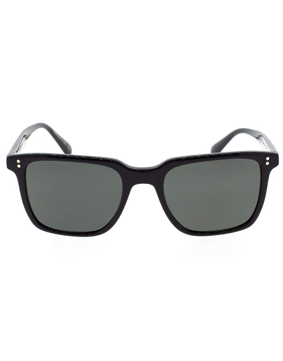 OLIVER PEOPLES-Black Lachman Sunglasses-BLK/MID