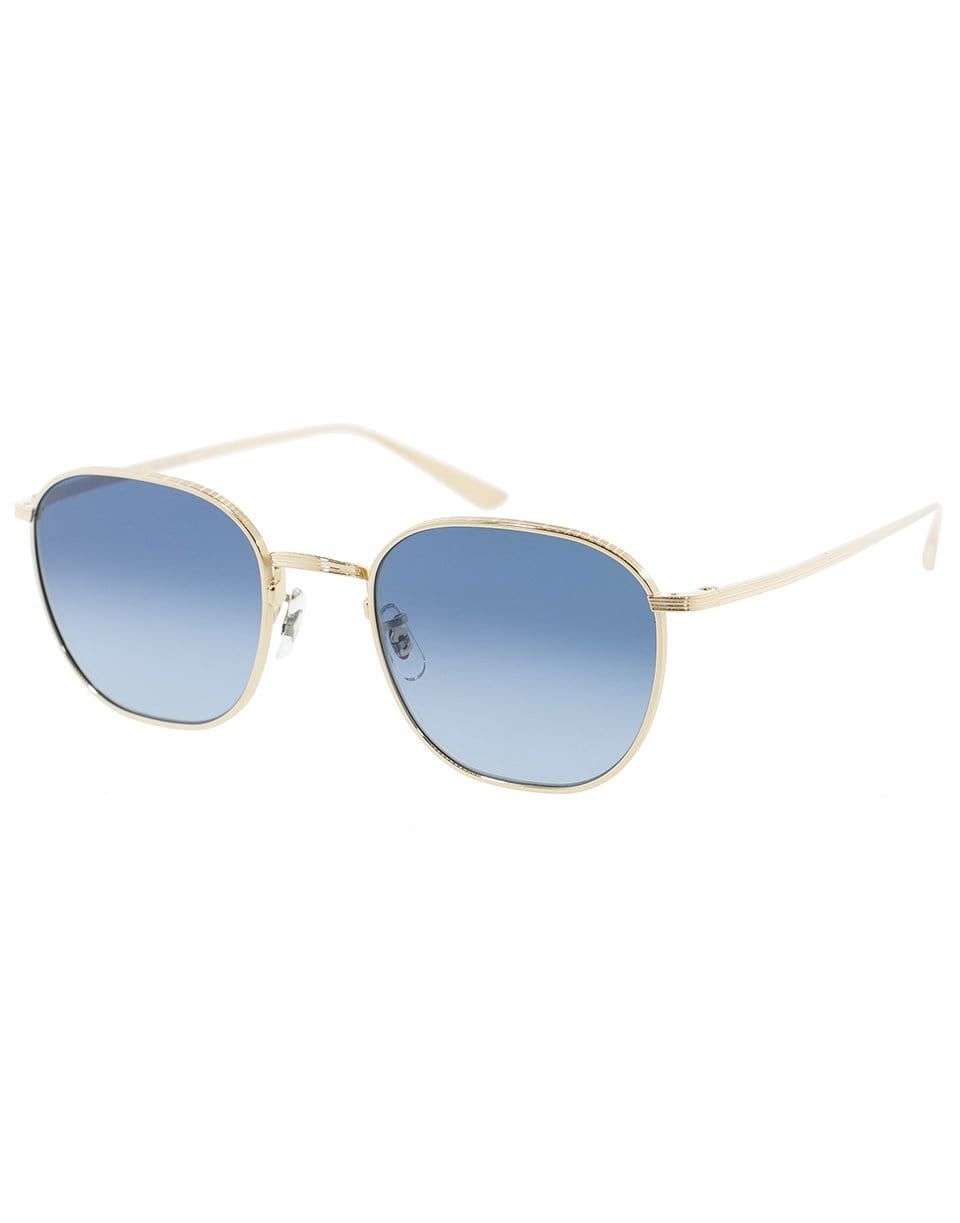 The Row Board Meeting 2 Sunglasses - Gold and Blue | OLIVER