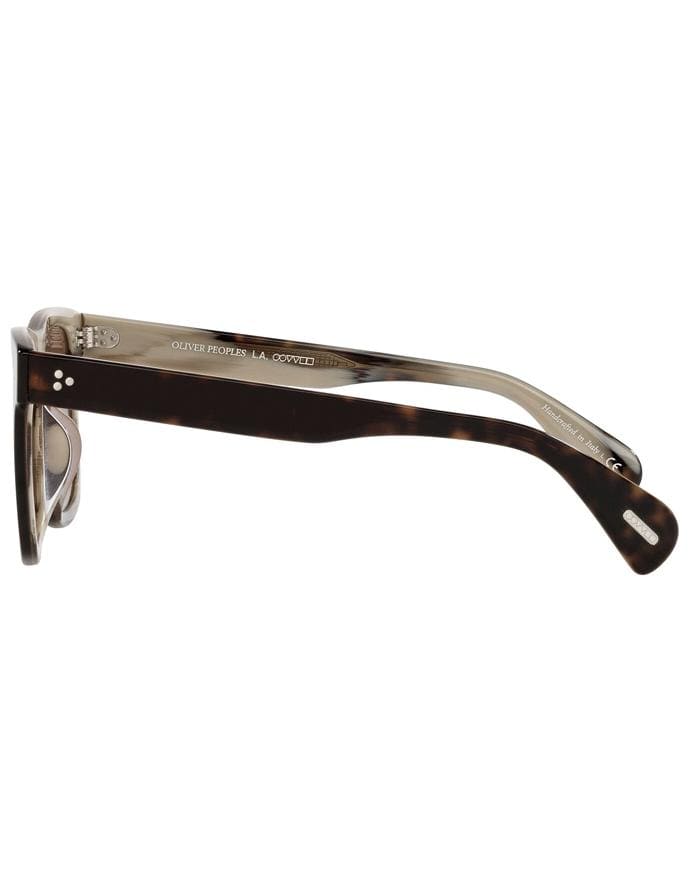 OLIVER PEOPLES-Horn Brown Casian Sunglasses-BROWN