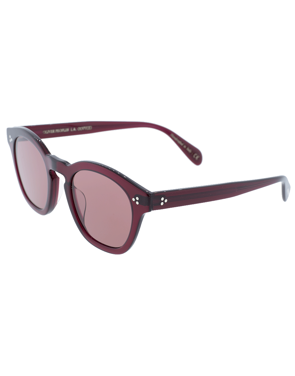 OLIVER PEOPLES-Bordreau L.A. Sunglasses-BURGUNDY