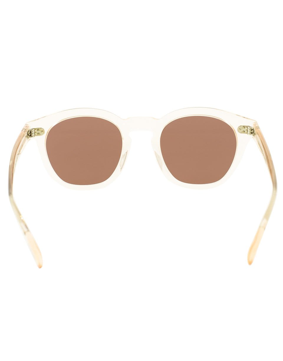 OLIVER PEOPLES-Bourdeau L.A Sunglasses - Pink and Gold-BURGUNDY/GOLD