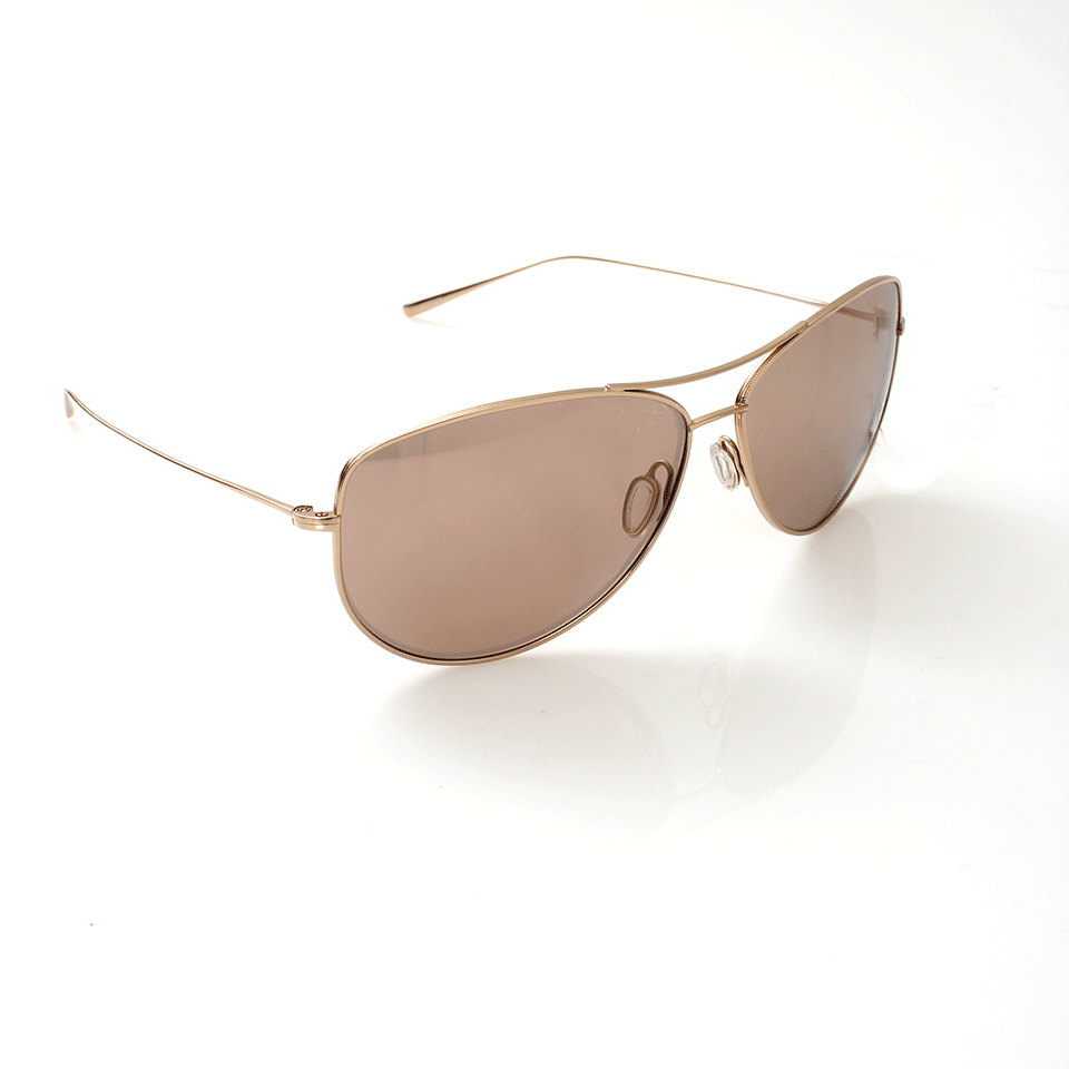 OLIVER PEOPLES-Kempner Sunglasses-GLD/MVE