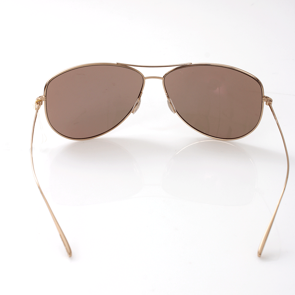 OLIVER PEOPLES-Kempner Sunglasses-GLD/MVE