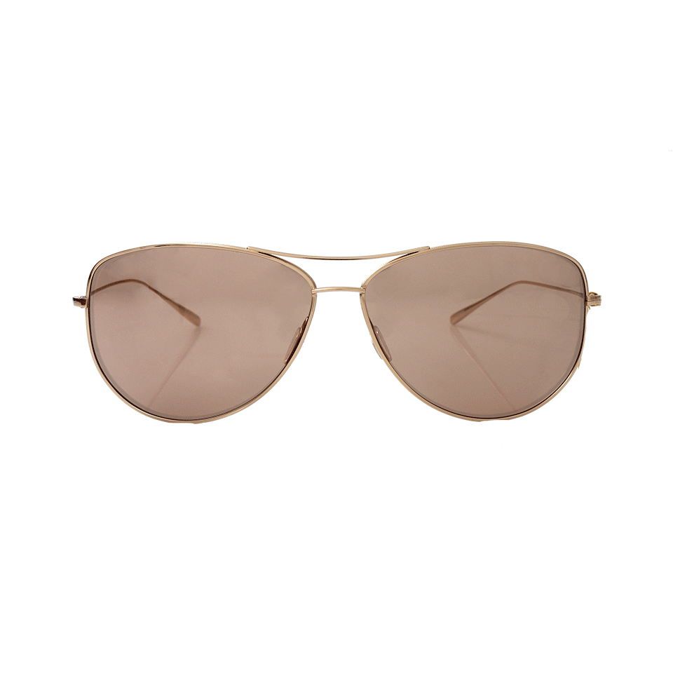 OLIVER PEOPLES-Kempner Sunglasses-GLD/MVE