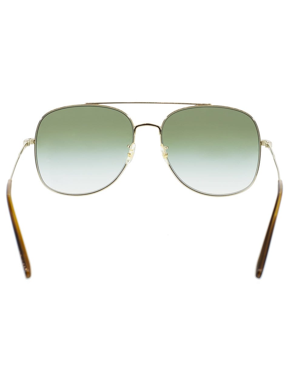 OLIVER PEOPLES-Taron Sunglasses - Soft Gold and Olive-GLD/OLIV