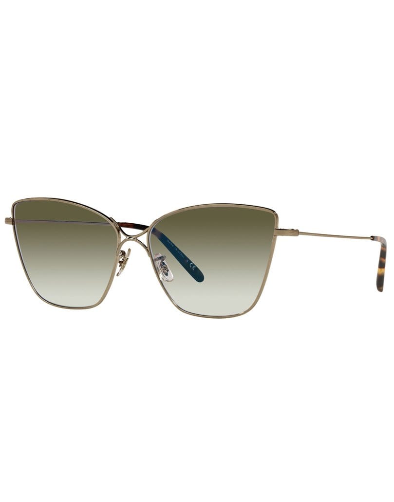 OLIVER PEOPLES-Olive Brushed Gold Marlyse Sunglasses-GOLD