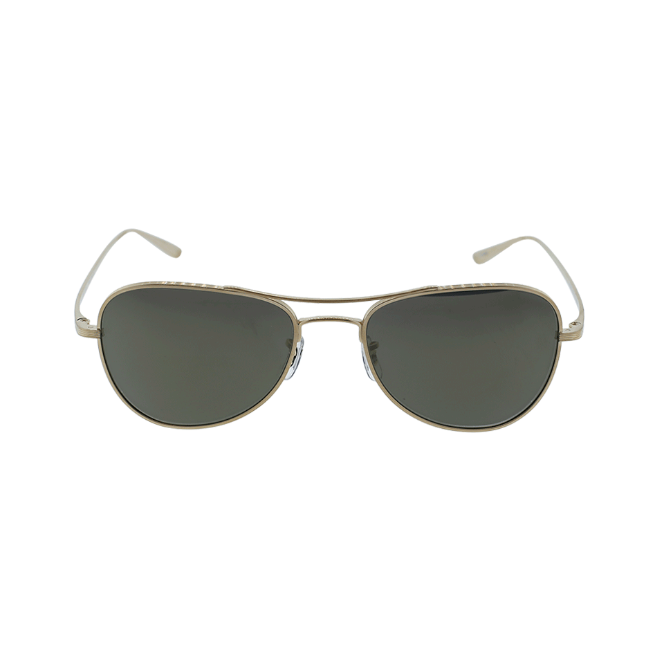 OLIVER PEOPLES-Executive Suite Sunglasses-GRY/GLD