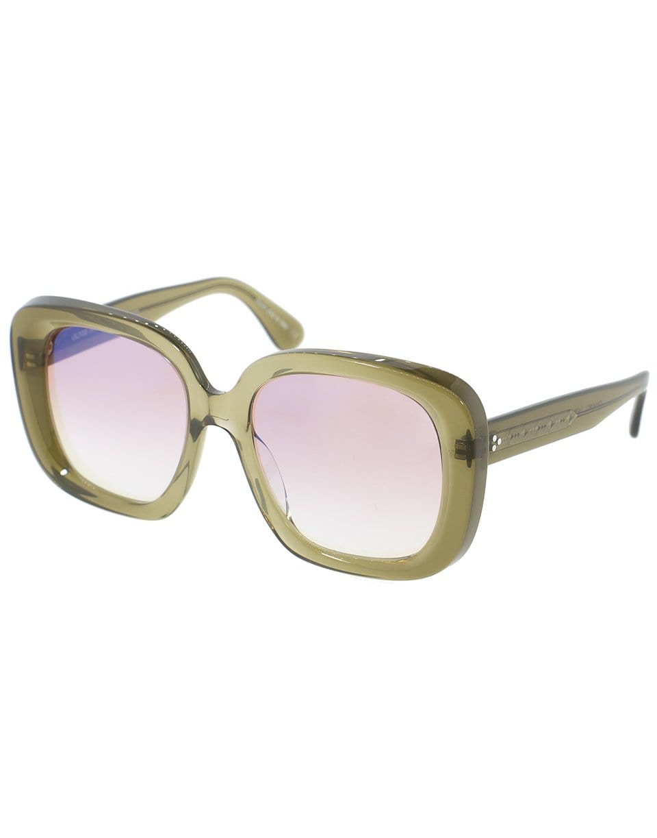 OLIVER PEOPLES-Nella Sunglasses - Dusty Olive and Pink-PNK/OLIV