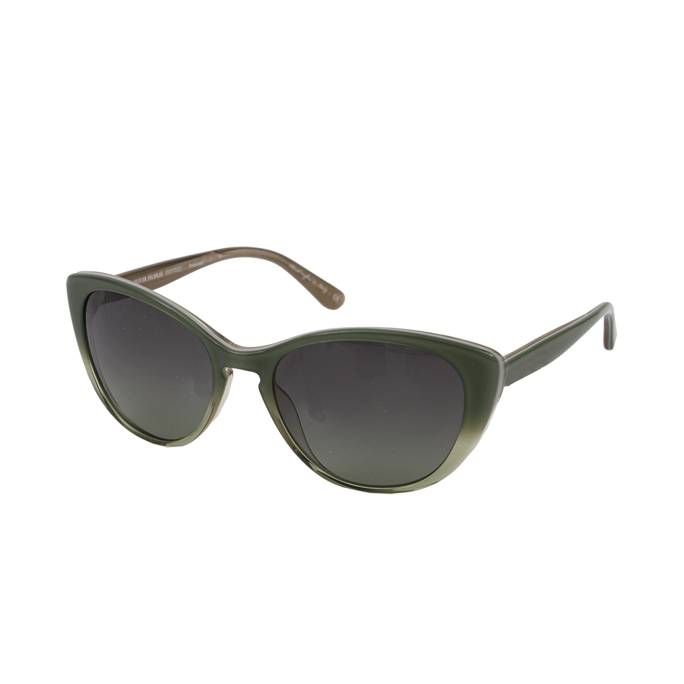 OLIVER PEOPLES-Haley Cat Eye Sunglasses-SAGE GRN