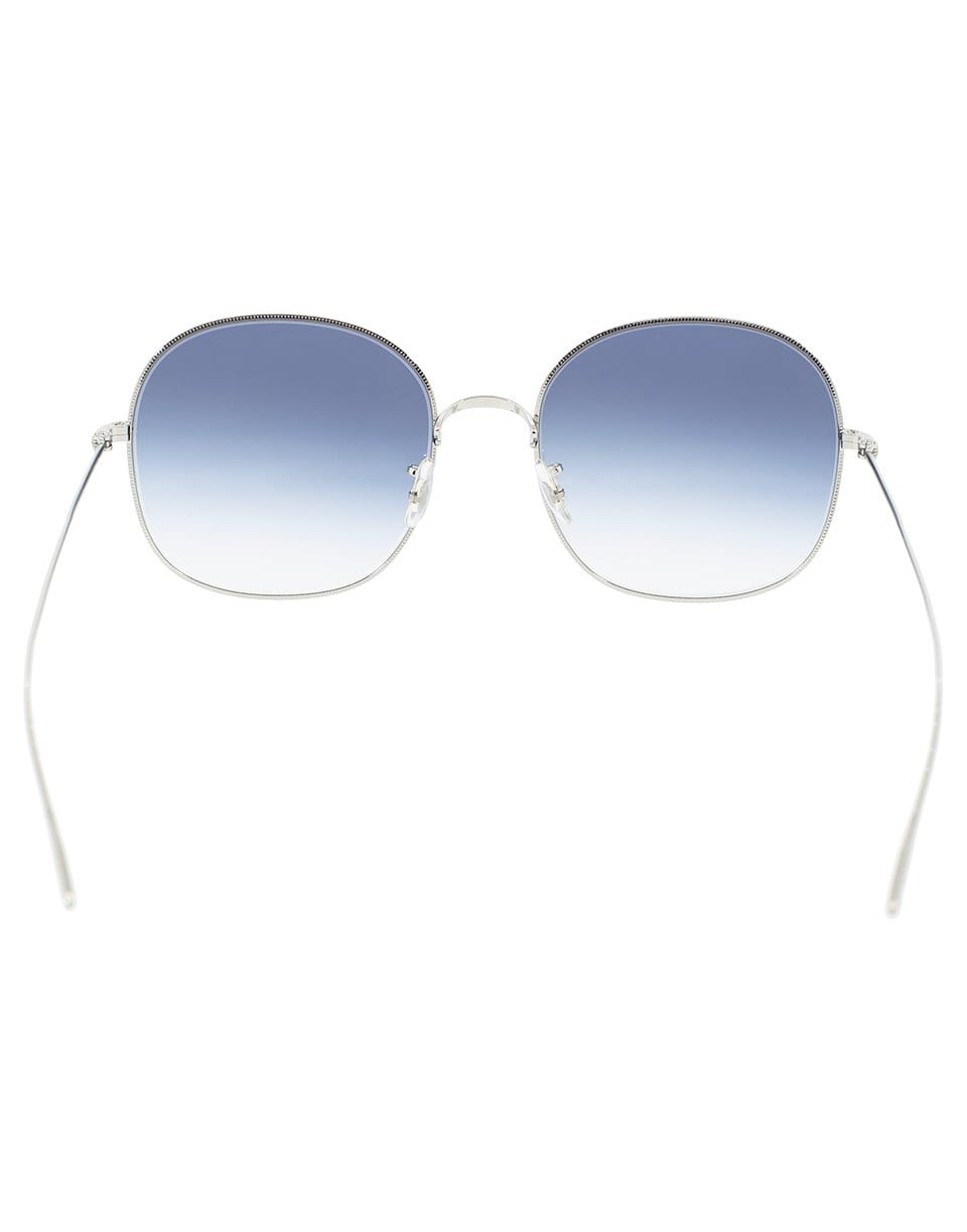 OLIVER PEOPLES-Silver and Blue Mehrie Sunglasses-SLVR/BLU
