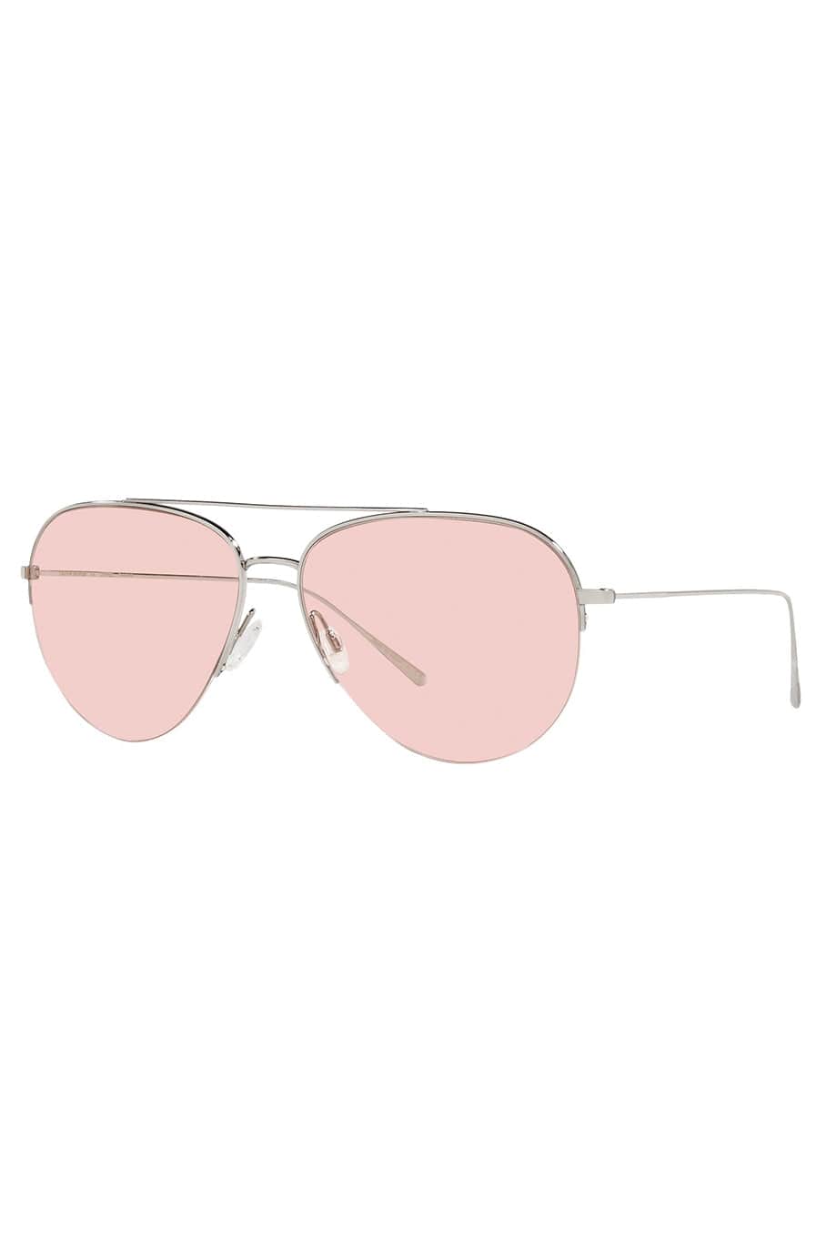 OLIVER PEOPLES-Cleamons Sunglasses - Silver Poppy-SLVR/PPY