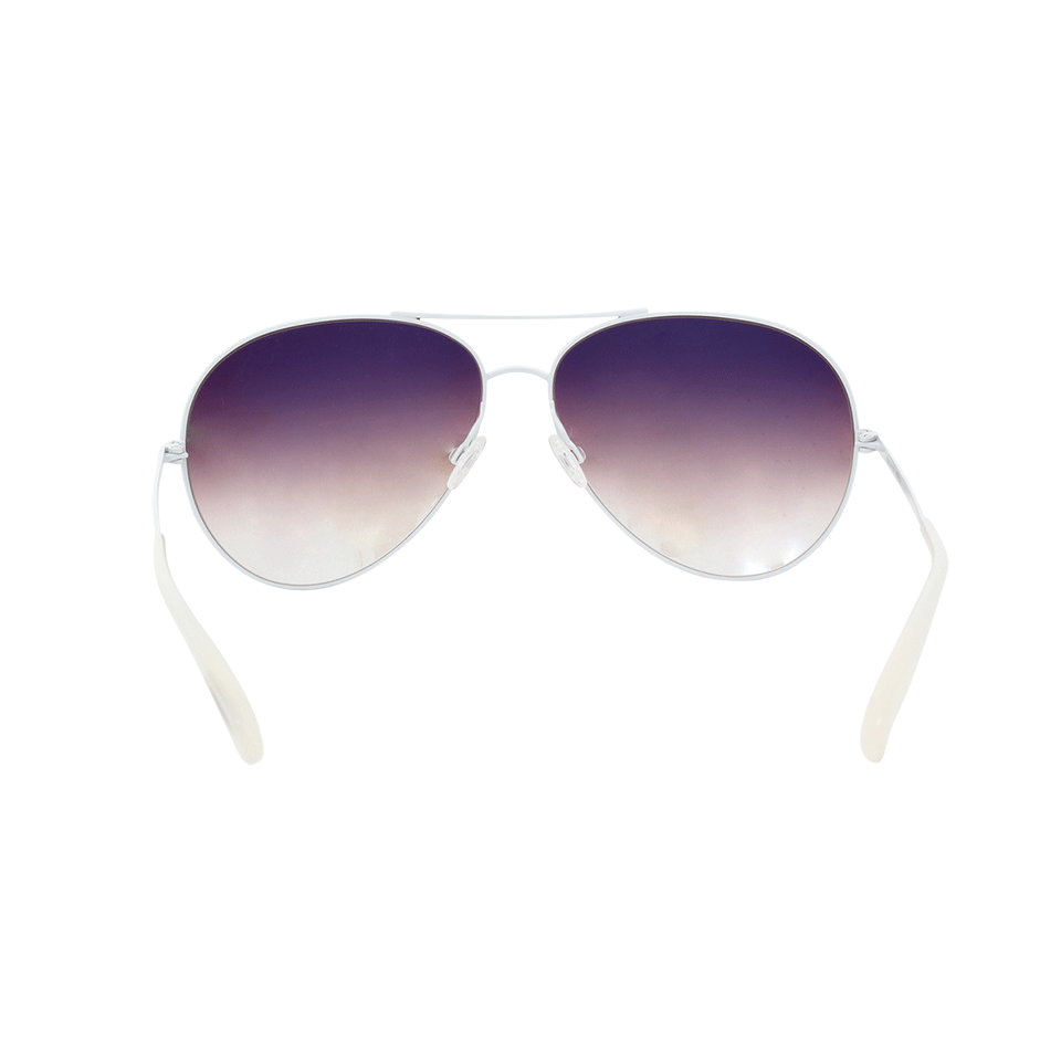OLIVER PEOPLES-Sayer Sunglasses-WHT/BRWN