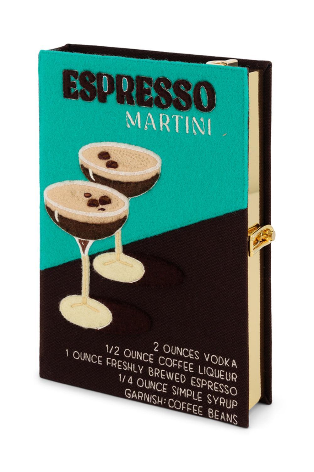 Espresso Martini Crossbody Book Clutch Bag | OLYMPIA LE TAN