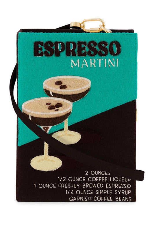 Espresso Martini Crossbody Book Clutch Bag-BROWN-HANDBAGCLUTCHES-OLYMPIA LE TAN