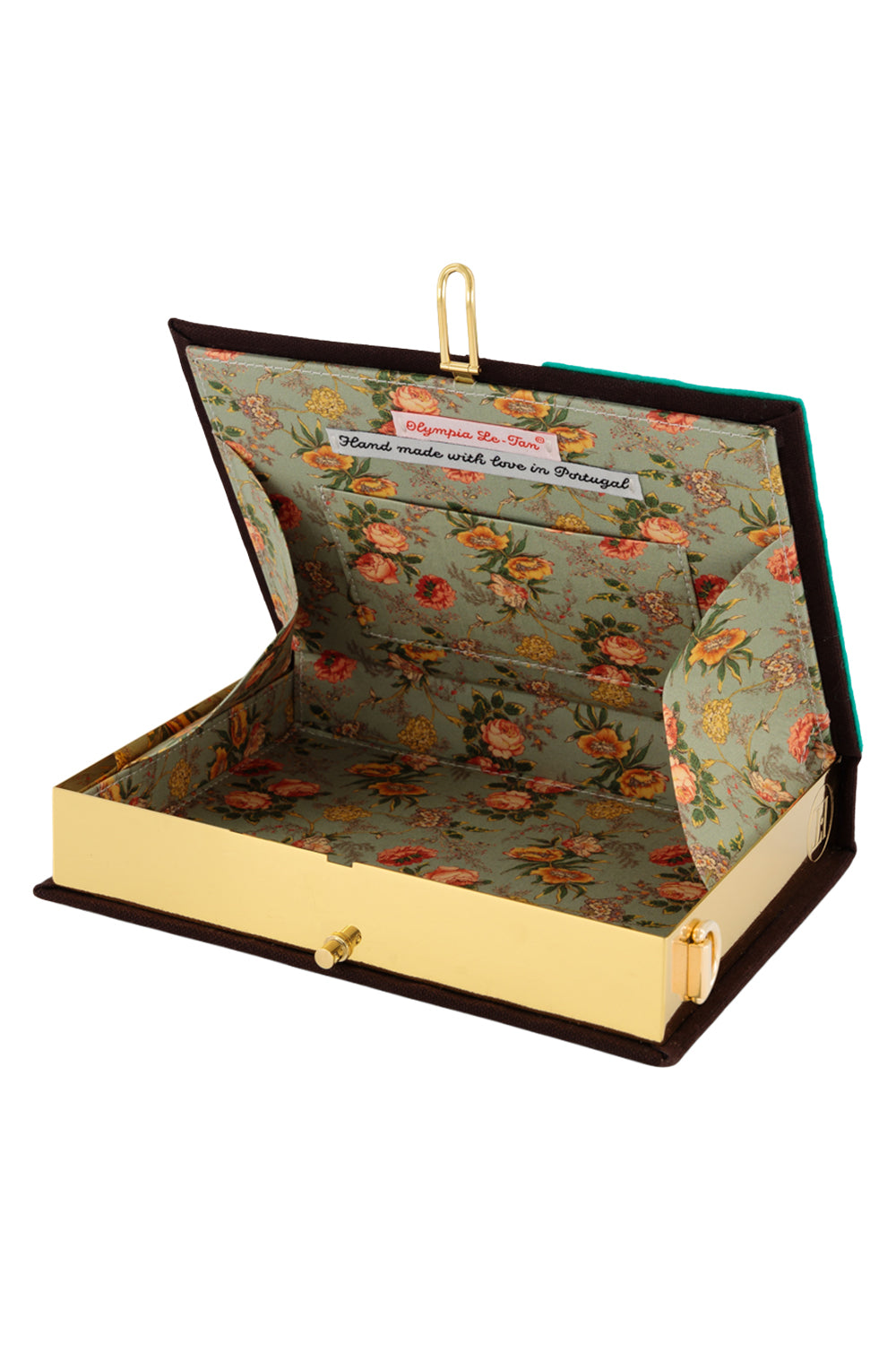 Espresso Martini Strapped Book Clutch Bag