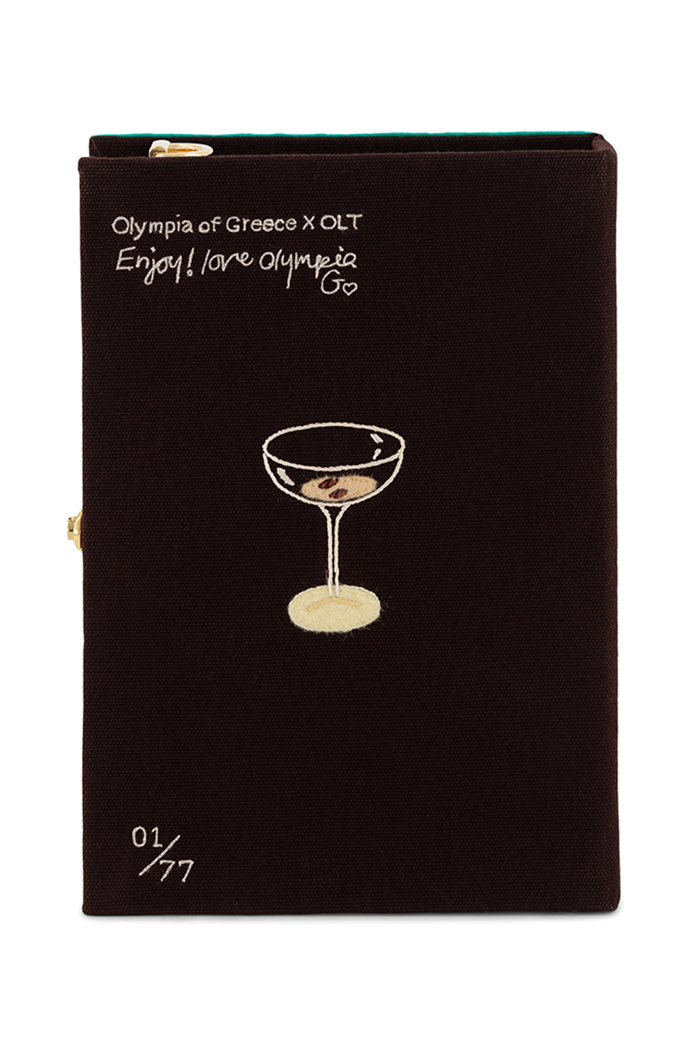 Espresso Martini Strapped Book Clutch Bag