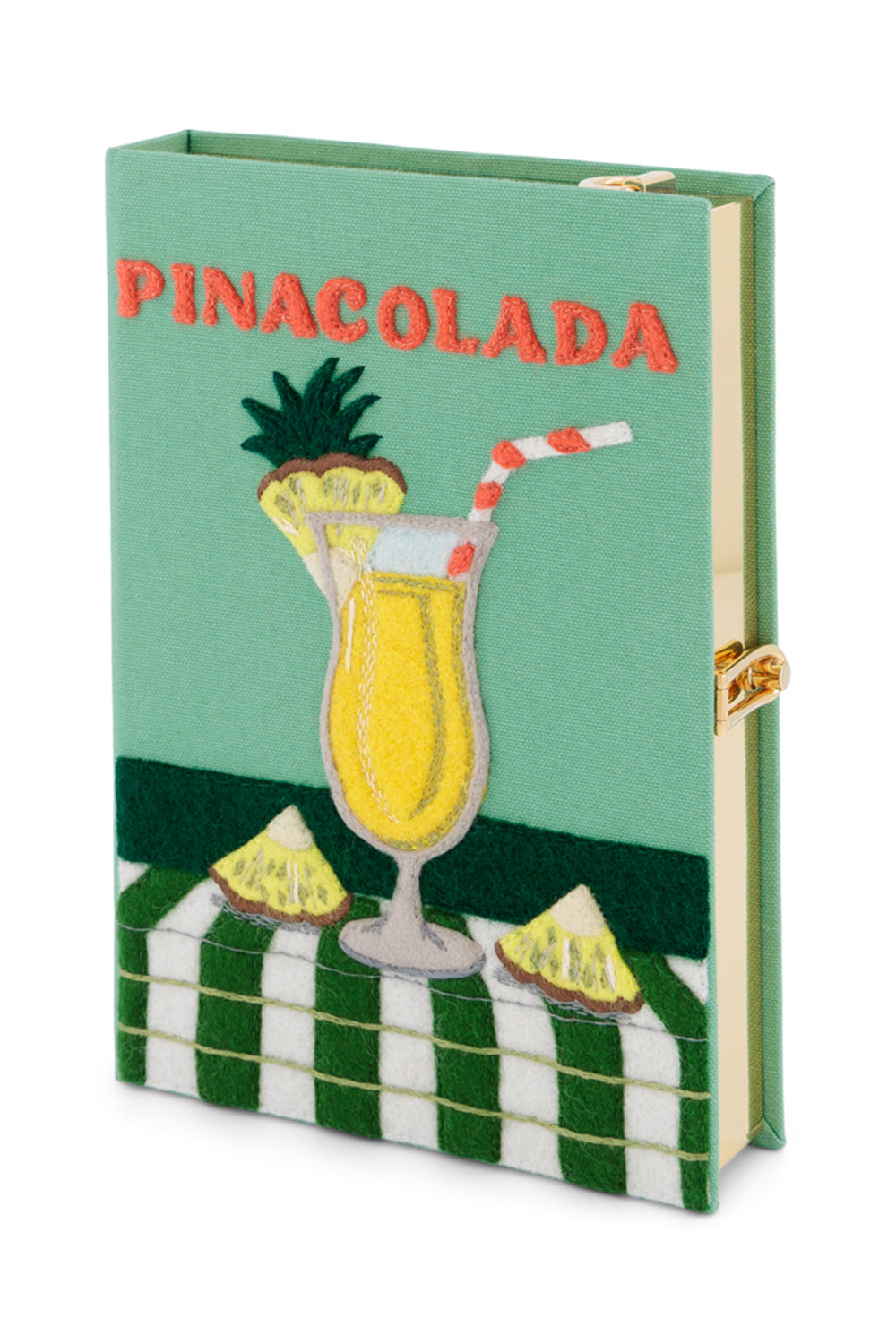Pina Colada Strapped Book Clutch Bag