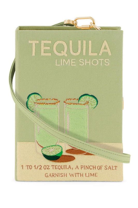 Tequila Shots Crossbody Book Clutch Bag-GREEN-HANDBAGCLUTCHES-OLYMPIA LE TAN