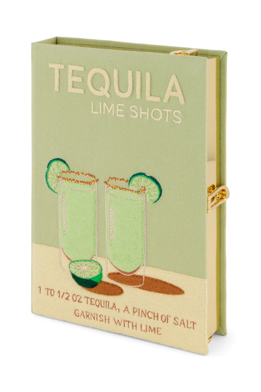 Tequila Shots Strapped Book Clutch Bag