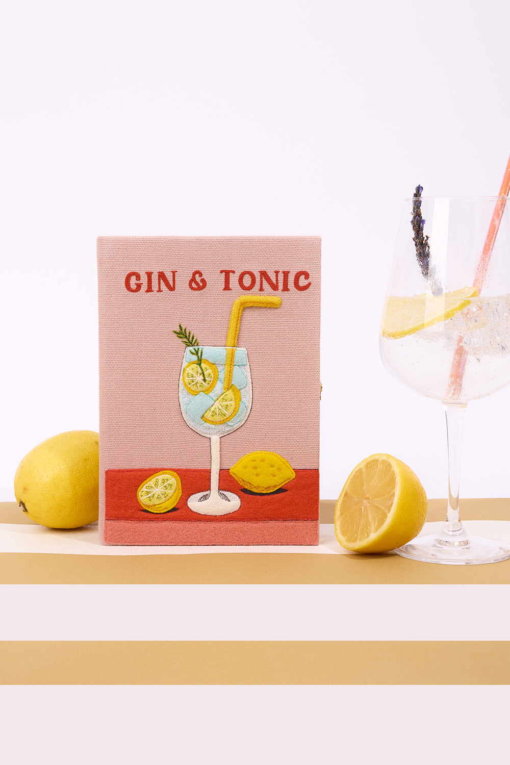 Gin And Tonic Crossbody Book Clutch Bag-PINK-HANDBAGCLUTCHES-OLYMPIA LE TAN