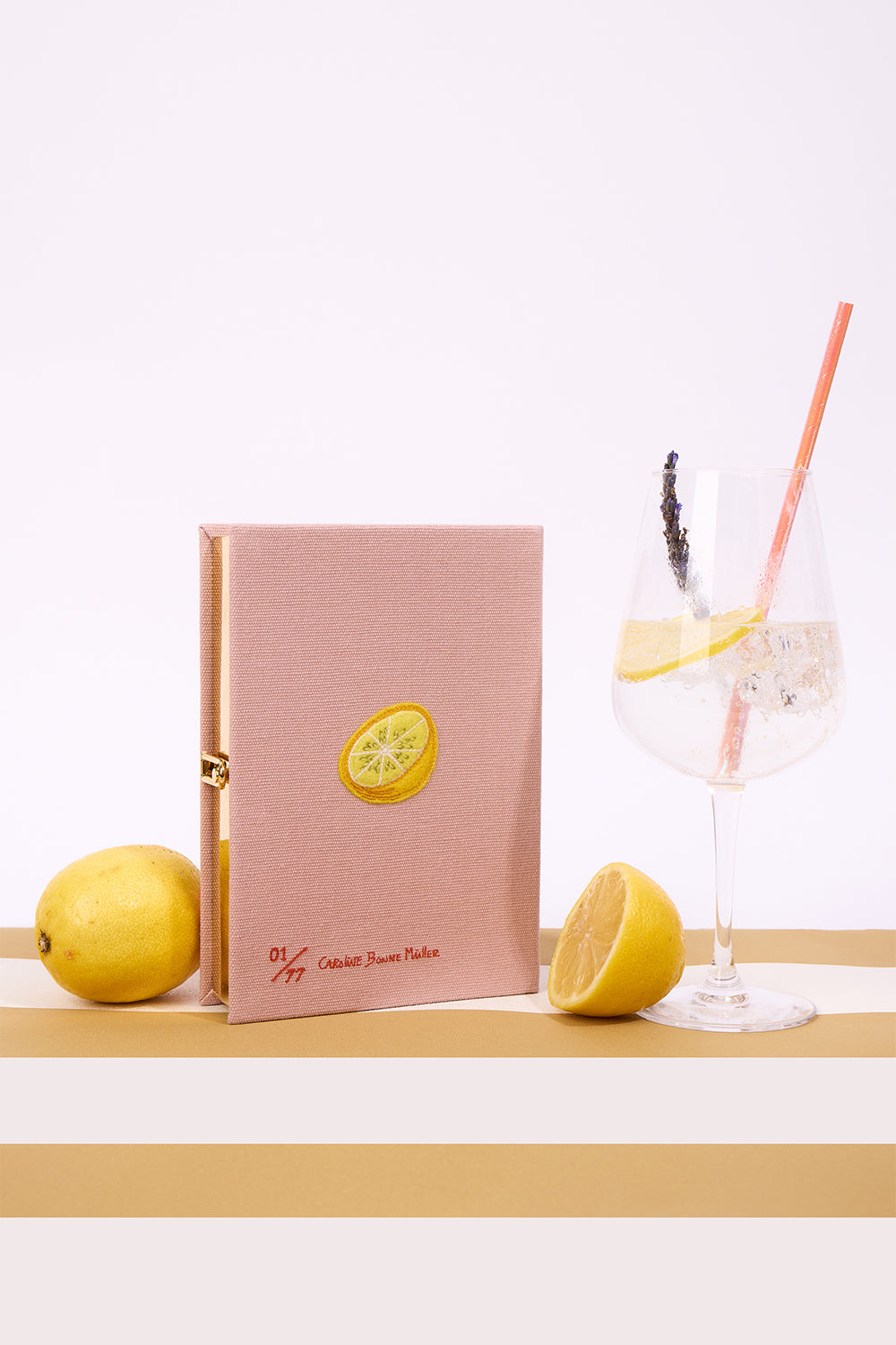 Gin And Tonic Crossbody Book Clutch Bag-PINK-HANDBAGCLUTCHES-OLYMPIA LE TAN