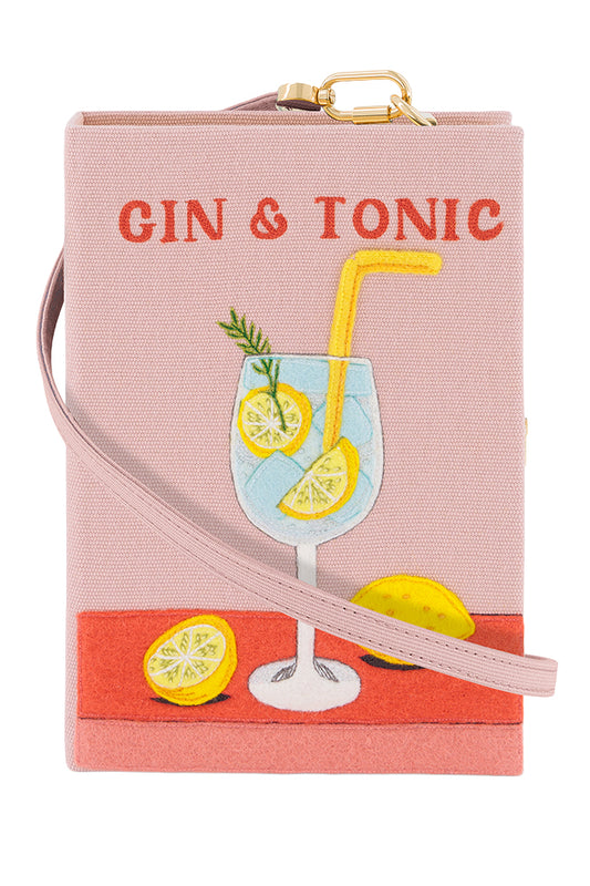 Gin And Tonic Crossbody Book Clutch Bag