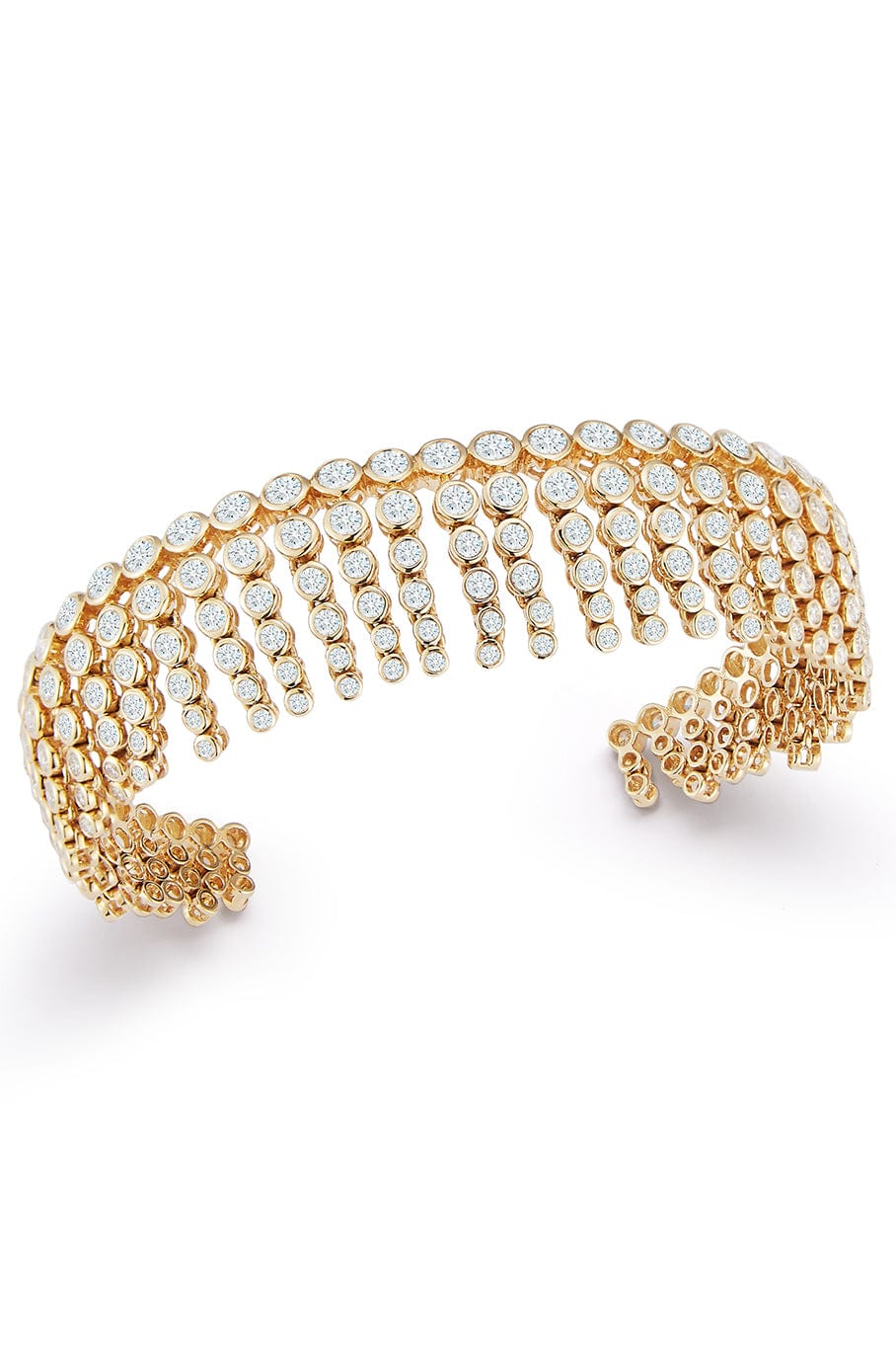 ONDYN-Frise Cuff Bracelet-YELLOW GOLD