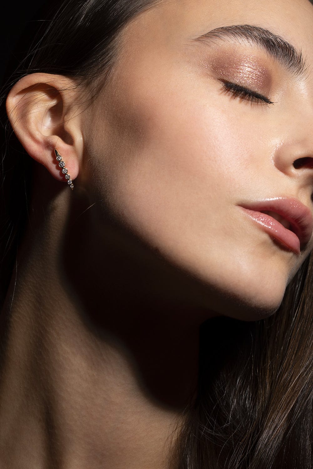 ONDYN-Crest Earrings-YELLOW GOLD