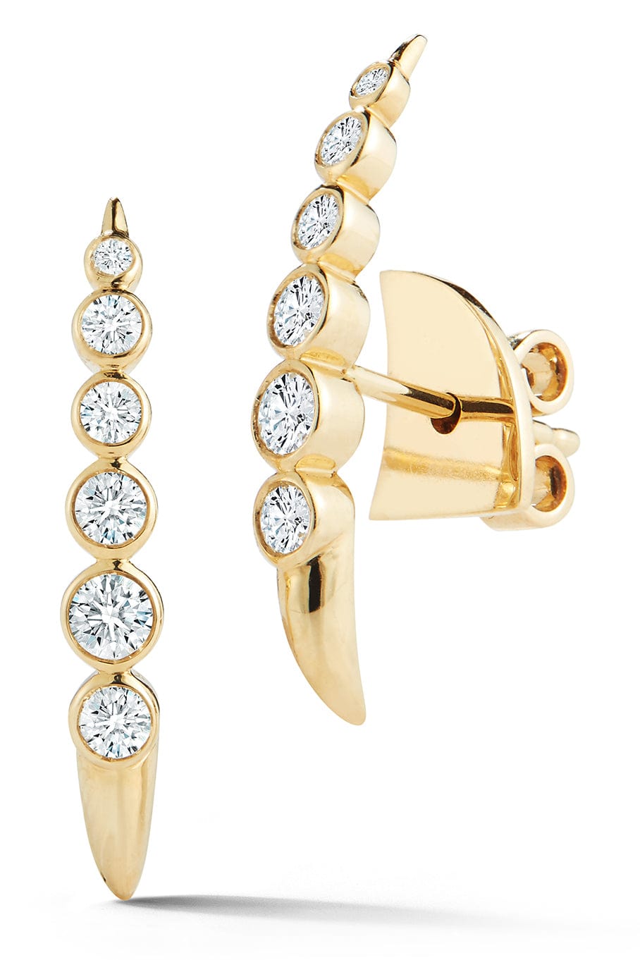 ONDYN-Crest Earrings-YELLOW GOLD