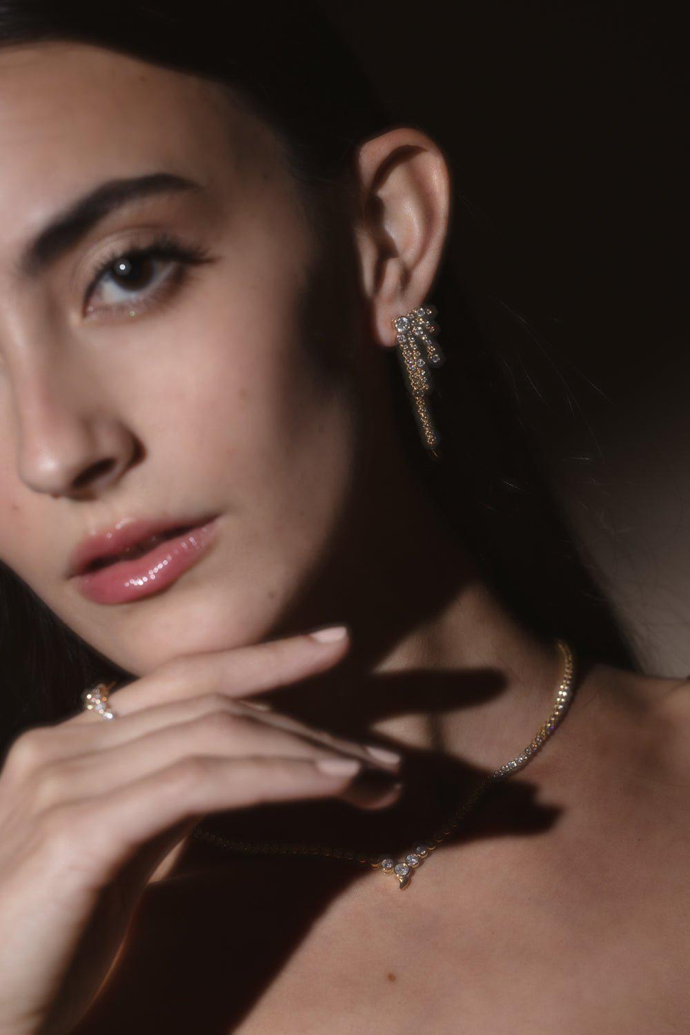 ONDYN-Grand Flash Earrings-YELLOW GOLD