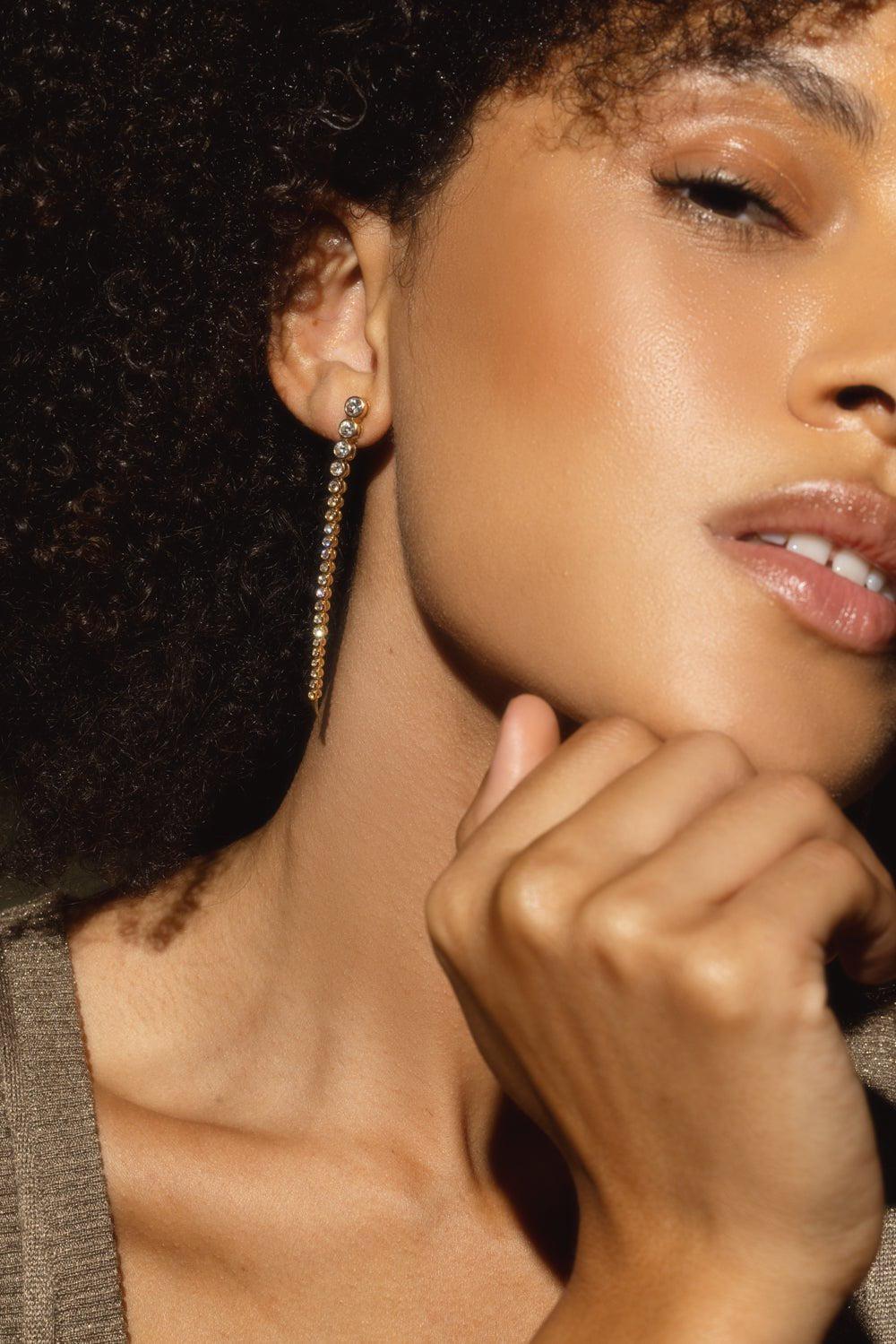 ONDYN-Imperial Continuum Earrings-YELLOW GOLD