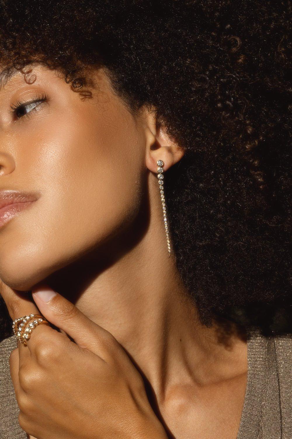 ONDYN-Imperial Continuum Earrings-YELLOW GOLD