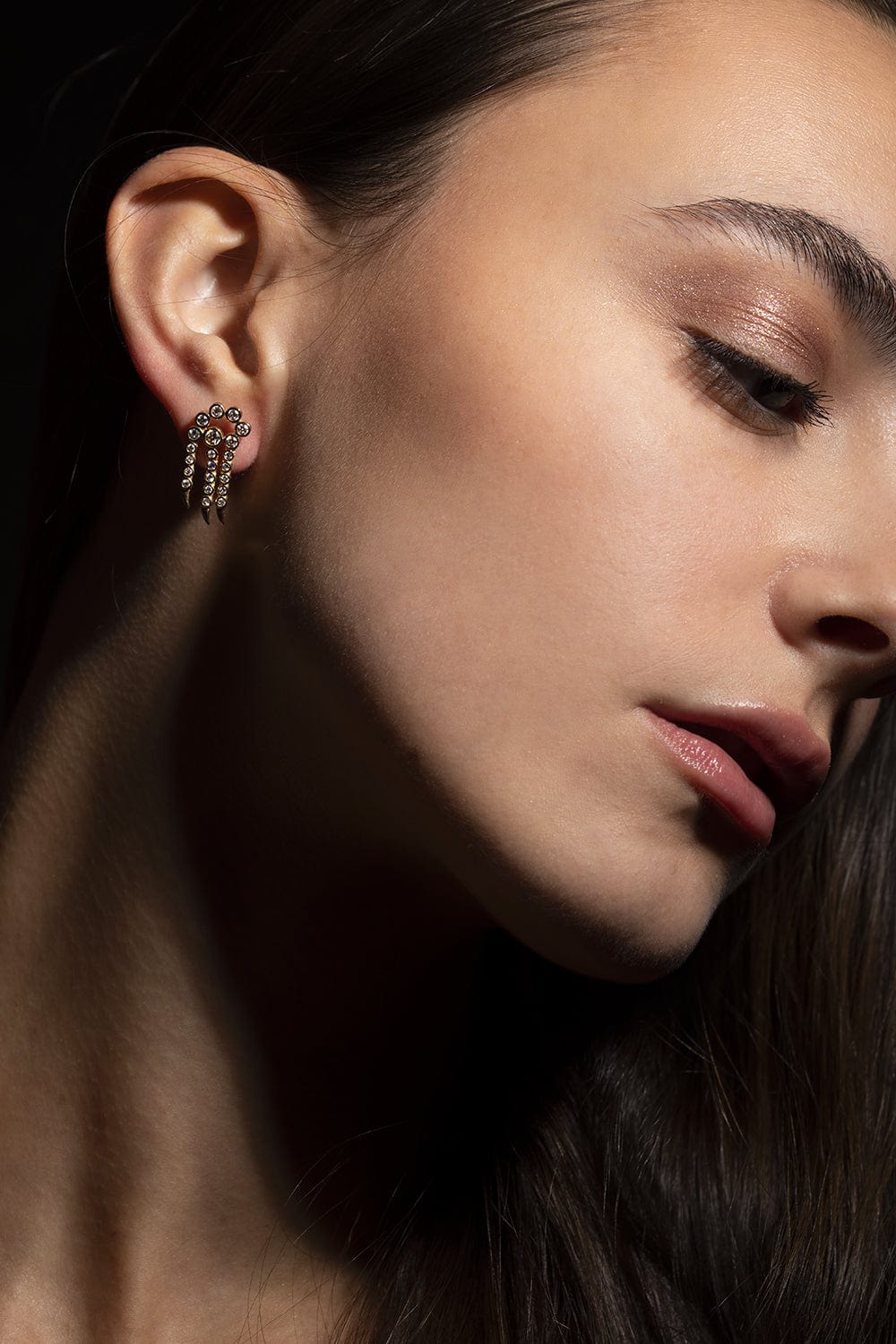ONDYN-Small Sparkler Earrings-YELLOW GOLD