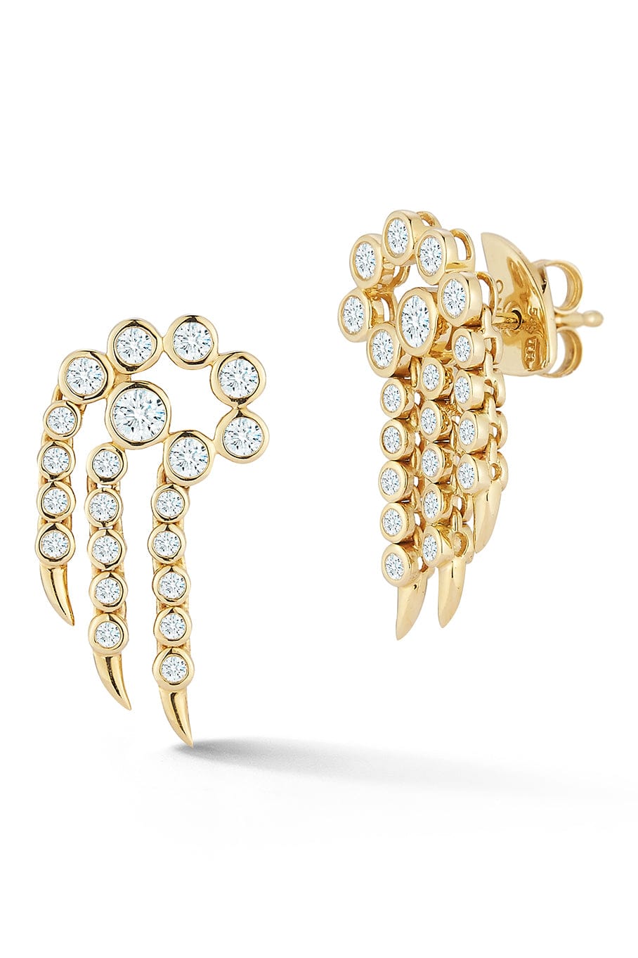 ONDYN-Small Sparkler Earrings-YELLOW GOLD