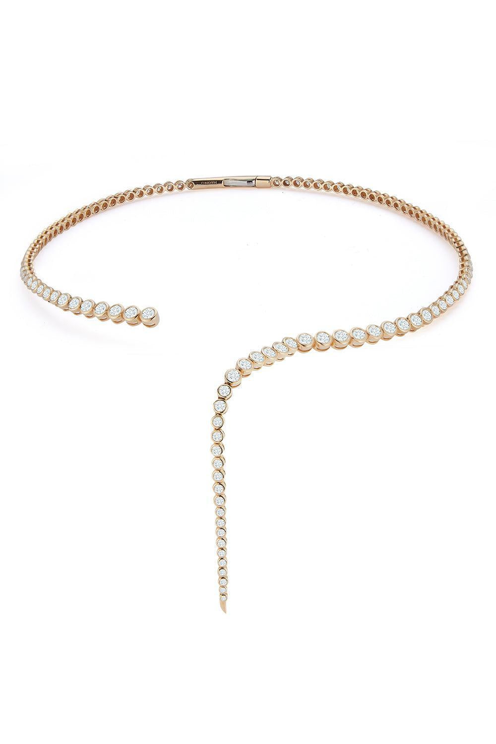 Imperial Wavelength Necklace-YELLOW GOLD-JEWELRYFINE JEWELNECKLACE O-ONDYN