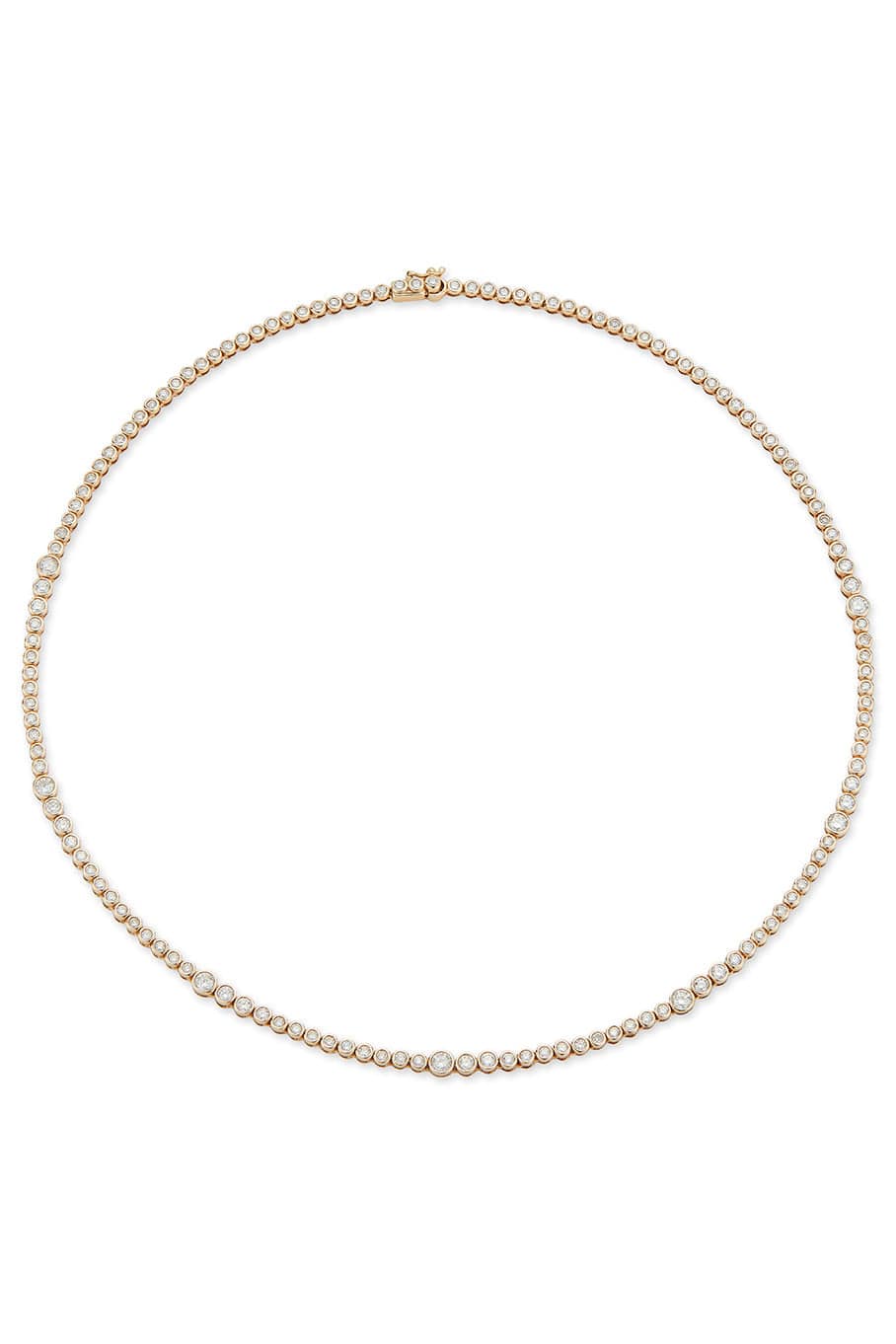 ONDYN-Rainsun Tennis Necklace-YELLOW GOLD