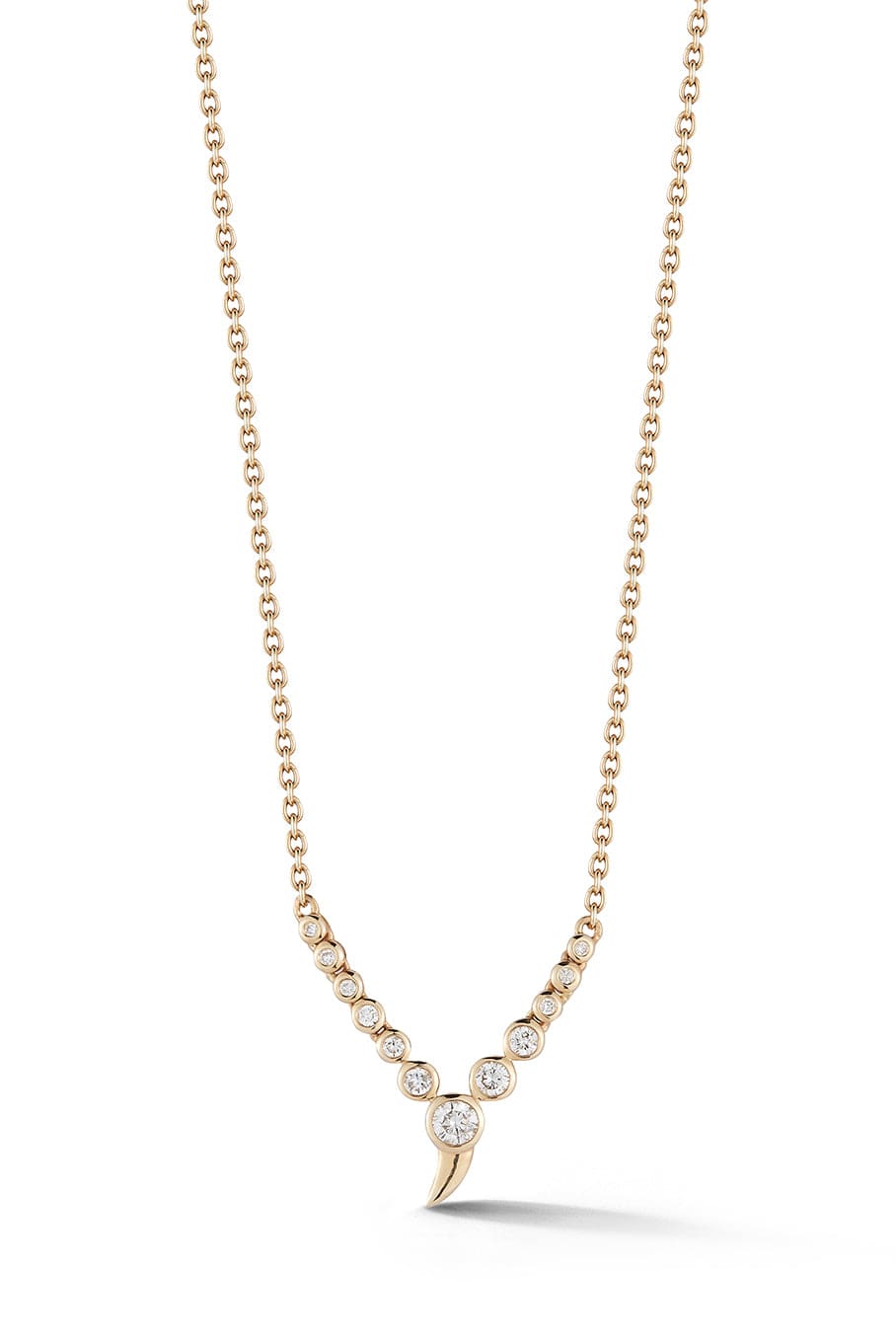 ONDYN-Small Zen Pendant Necklace-YELLOW GOLD