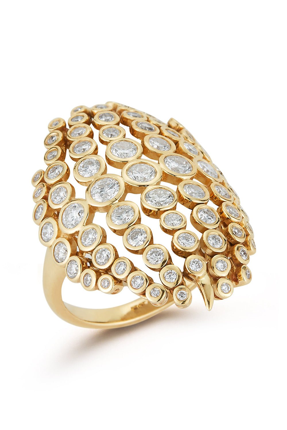 ONDYN-Fringe Ring-YELLOW GOLD
