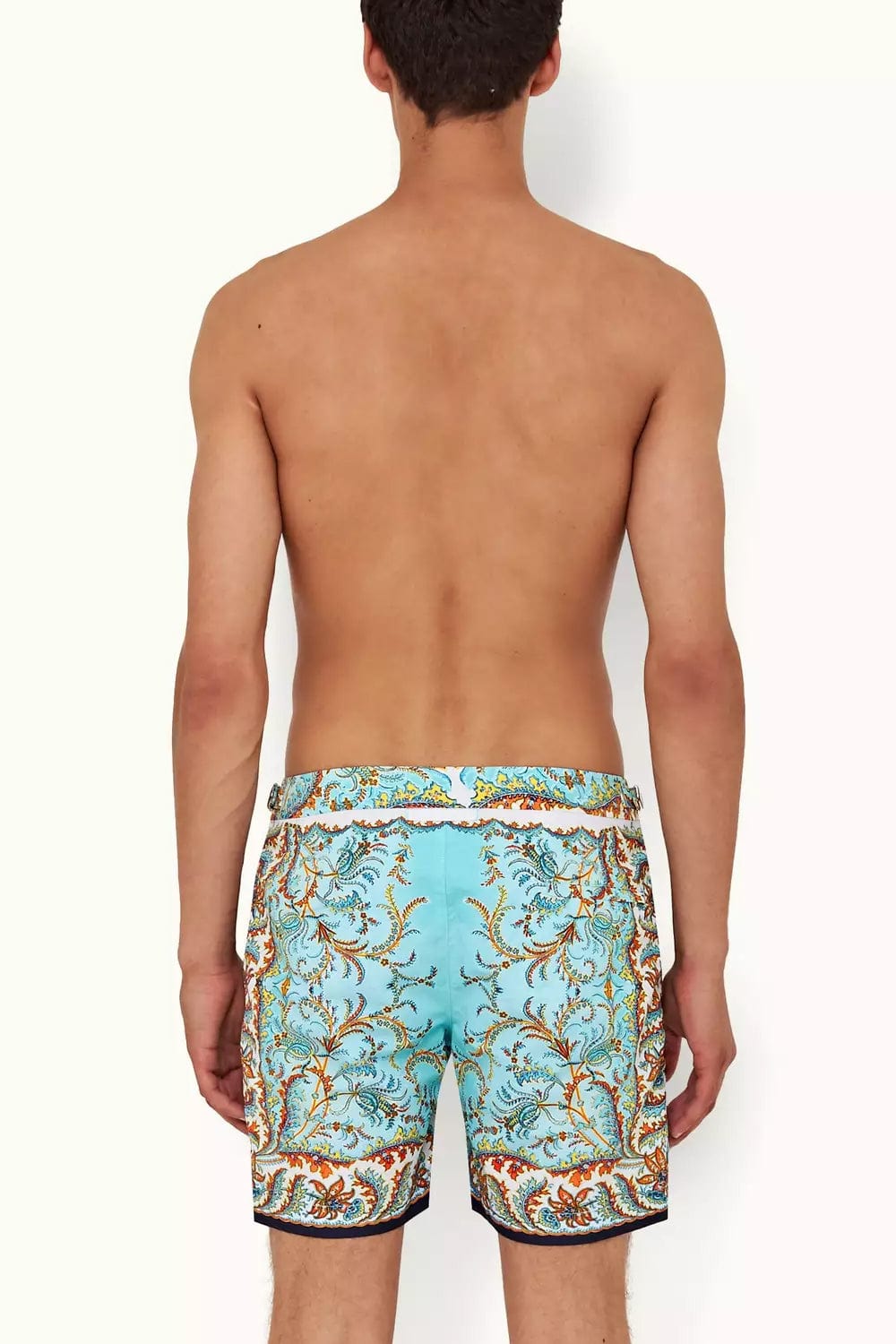 ORLEBAR BROWN-Multicolor Paisley Mid-Length Bulldog Swim Shorts-