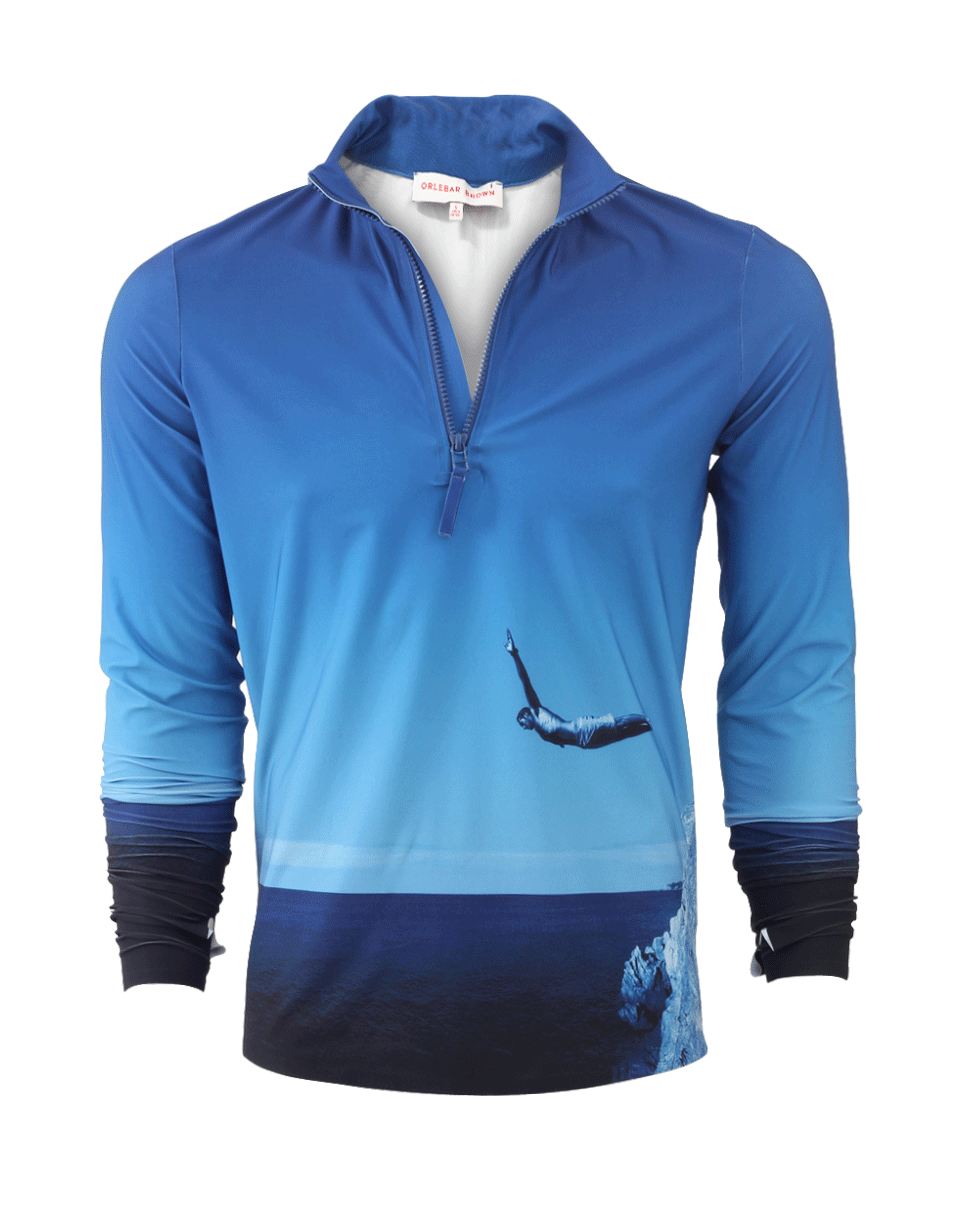 ORLEBAR BROWN-Gilroy Zip Rash Guard-