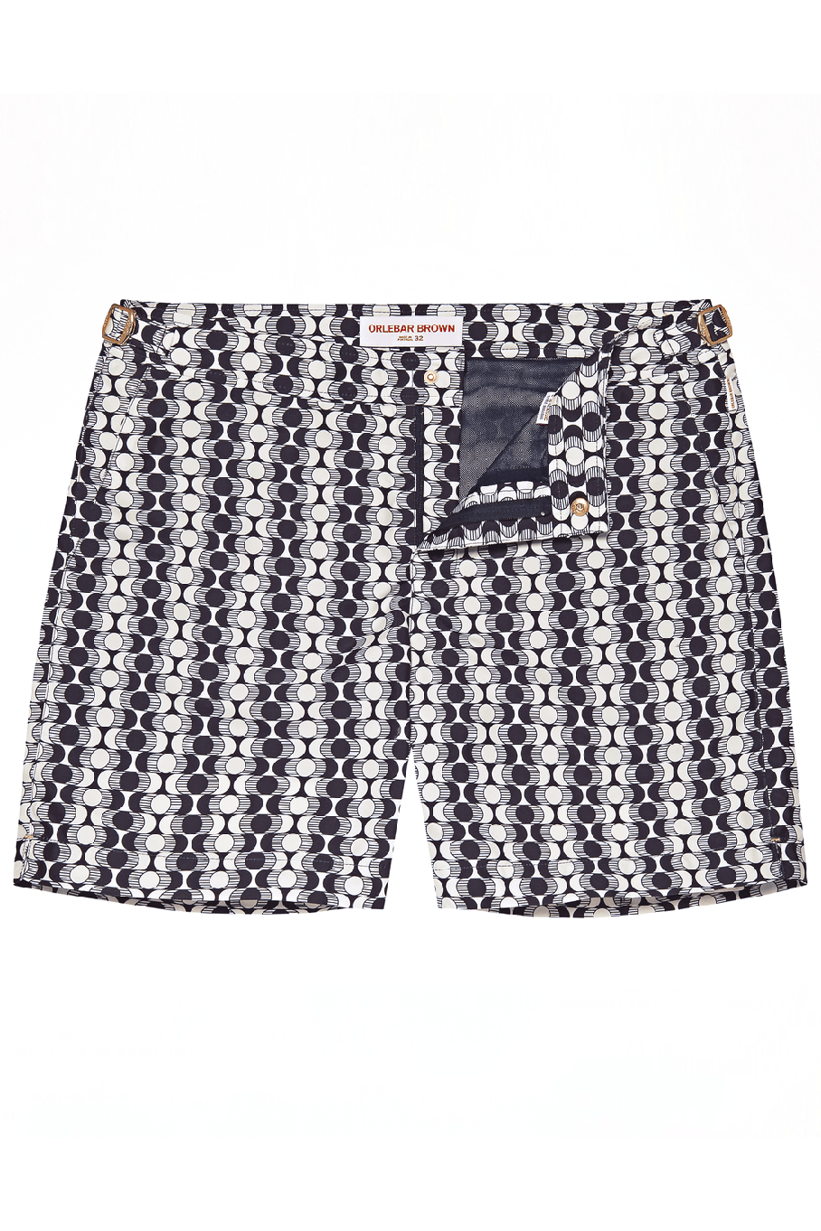 ORLEBAR BROWN-Ink and White Sand Mid-Length Swim Bulldog X Shorts-