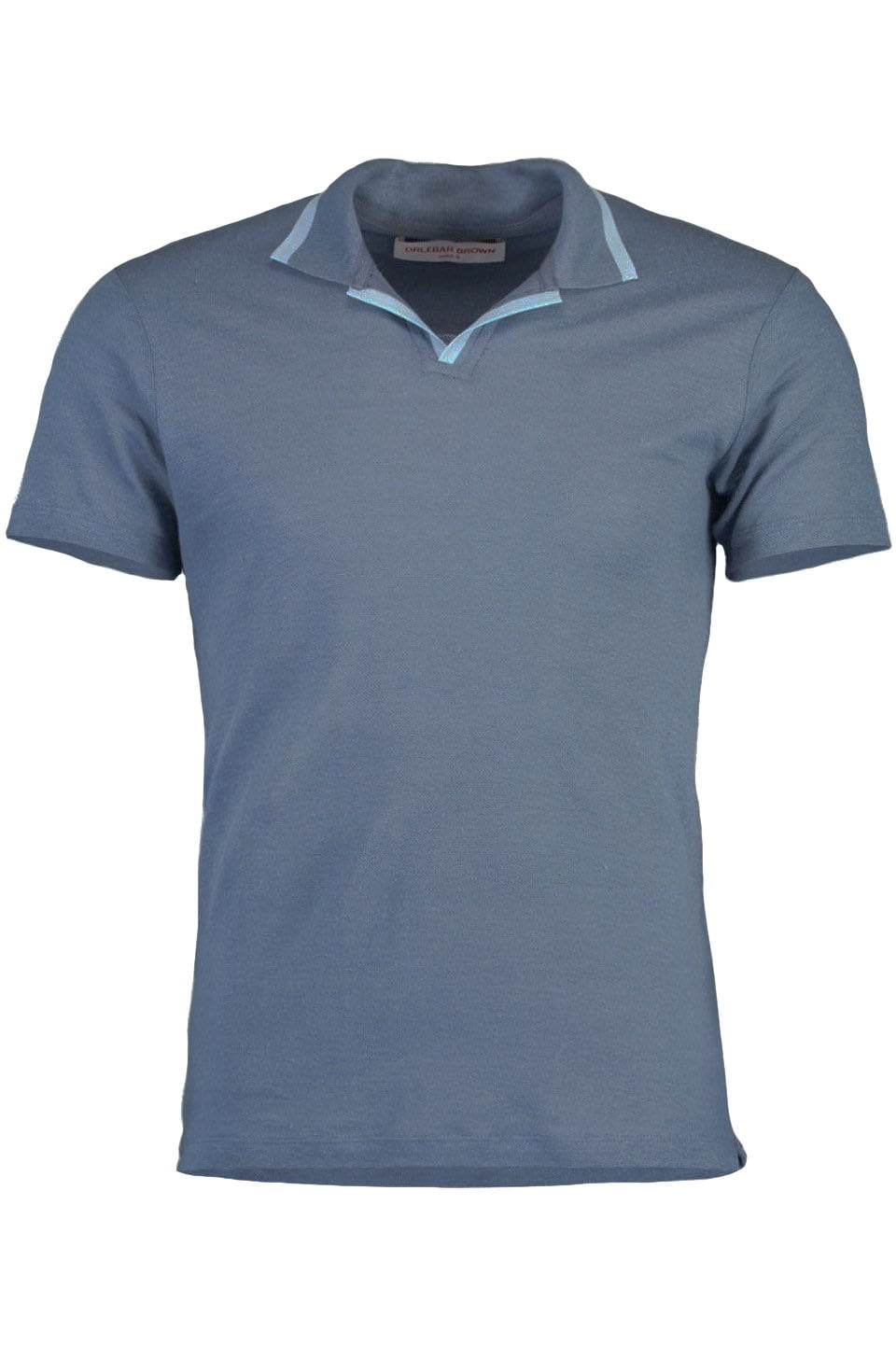 ORLEBAR BROWN-Felix Linen Pique Collard Shirt-