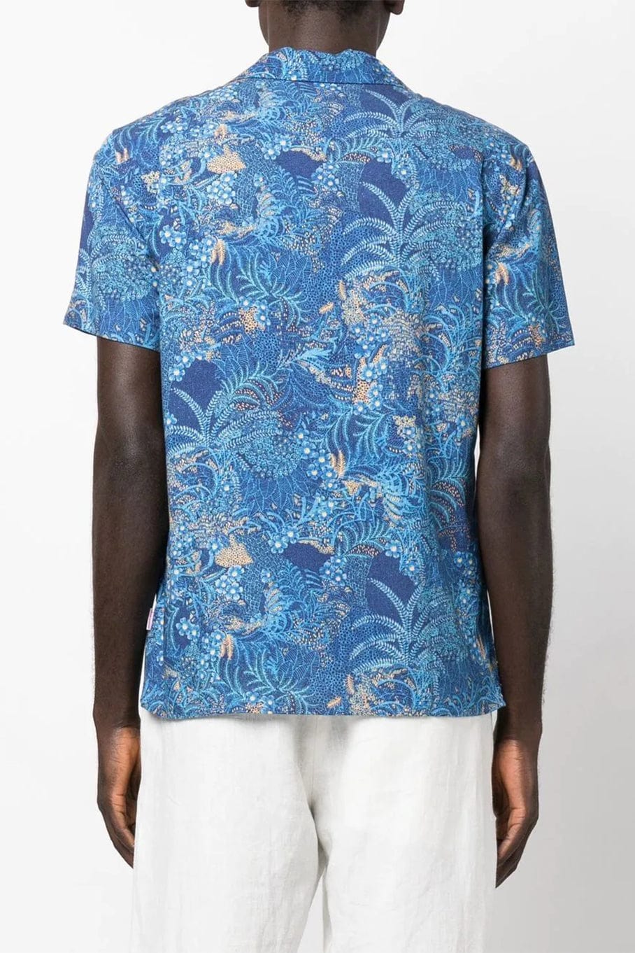 ORLEBAR BROWN-Tropic Nightfall Print Capri Collar Travis Shirt-