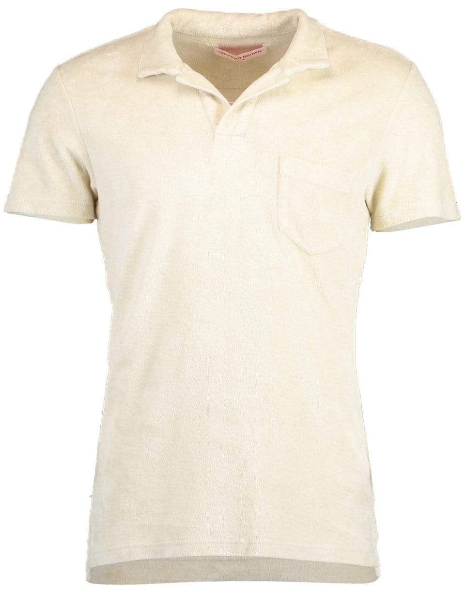 ORLEBAR BROWN-Terry Towelling Pebble Tailored Fit Polo Shirt-