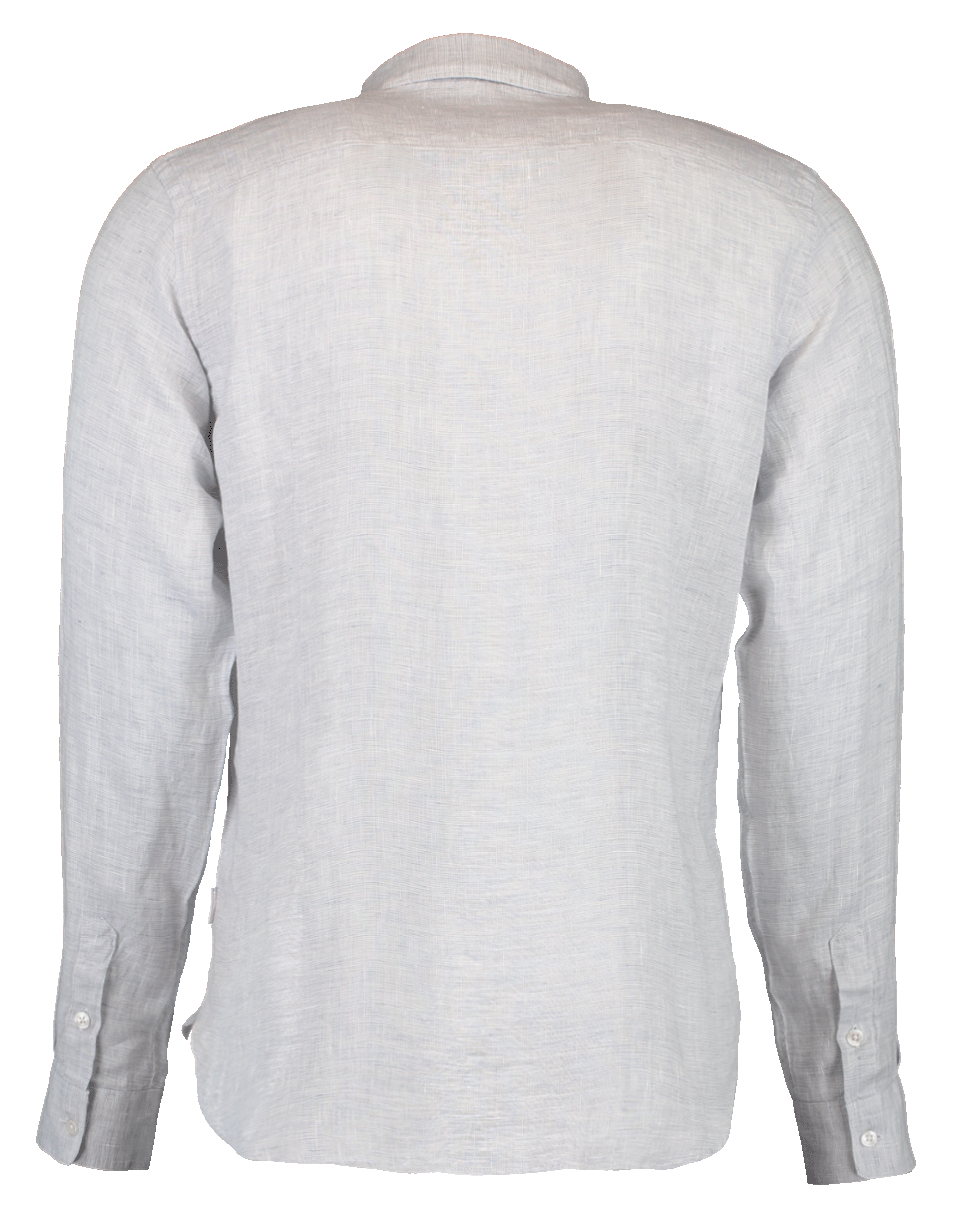 ORLEBAR BROWN-Morton Linen Pewter Tailored-Fit Shirt-