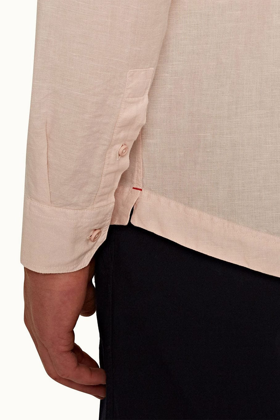 ORLEBAR BROWN-Giles Placket Long Sleeve Button Up Shirt-