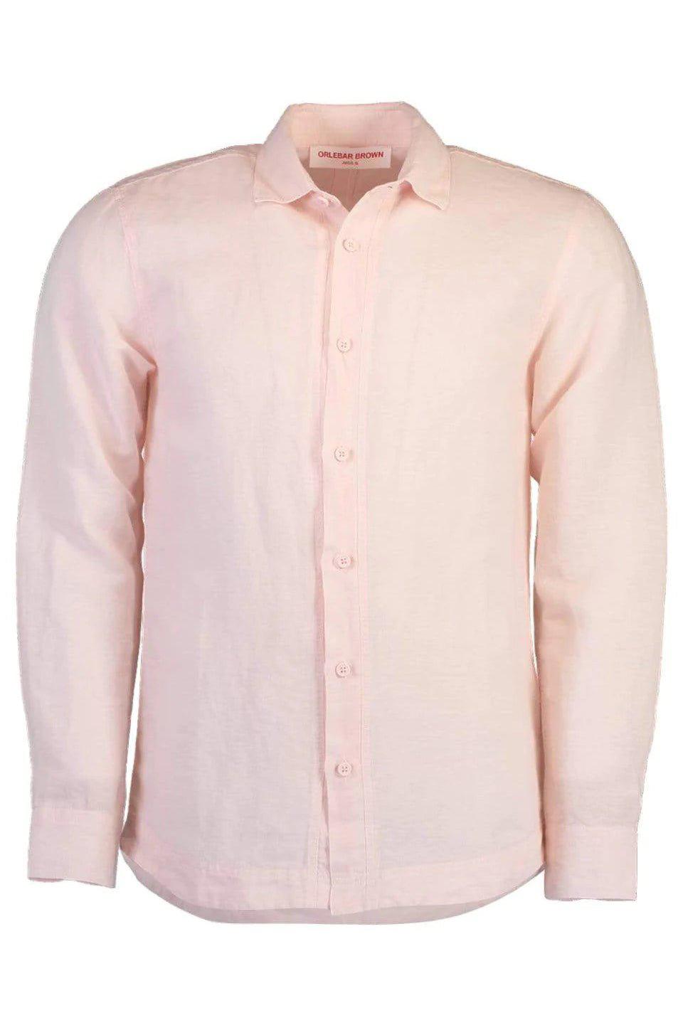 ORLEBAR BROWN-Giles Placket Long Sleeve Button Up Shirt-