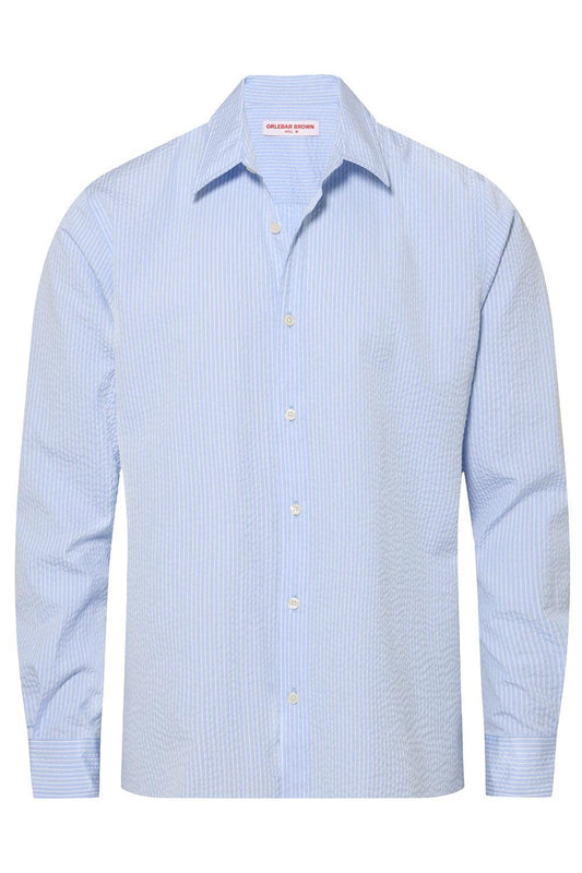 Justin Seersucker Stripe Shirt-STRIPE-S-MENSCLOTHINGSHIRT-ORLEBAR BROWN