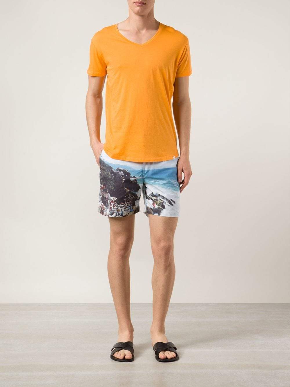 ORLEBAR BROWN-Bobby V-Neck T-Shirt-